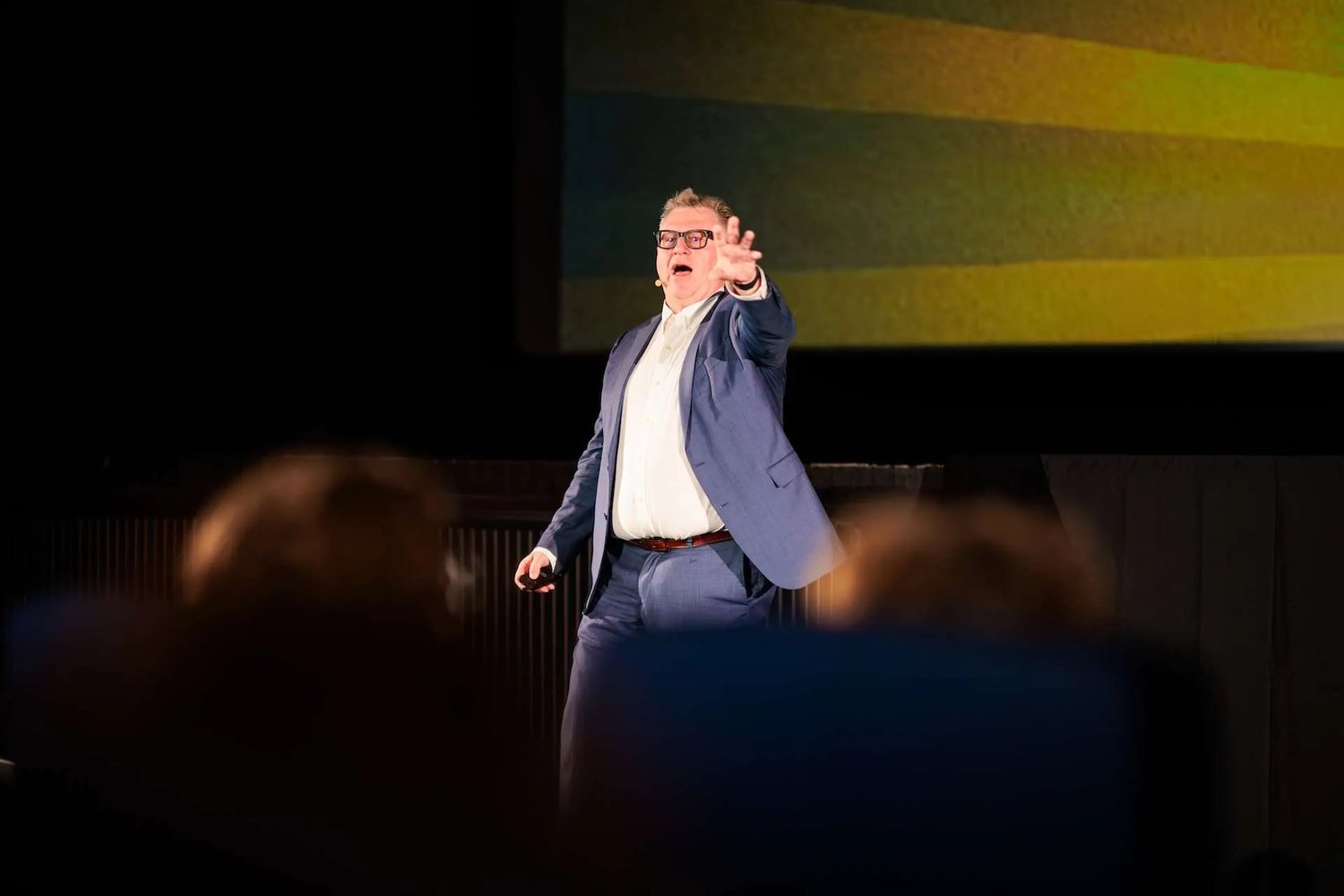 Thierry Moubax on stage
